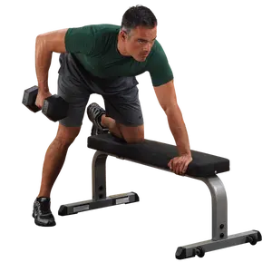 Body Solid Flat Bench - Perfect for Gym and Fitness Equipment