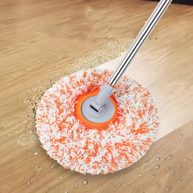 Ceiling Mop with Rotating Microfiber Head - Extendable, Effortless Dust Removal for High Ceilings, Floors, Walls - Ideal for Bedroom, Bathroom, Kitchen, Living Room - No Batteries Required