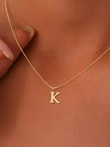 Elegant A-Z Alphabet Initial Pendant Necklace for Women, Fashion Alloy Letter Jewelry, 26 English Initial Charms, Perfect Gift, Minimalist Necklaces