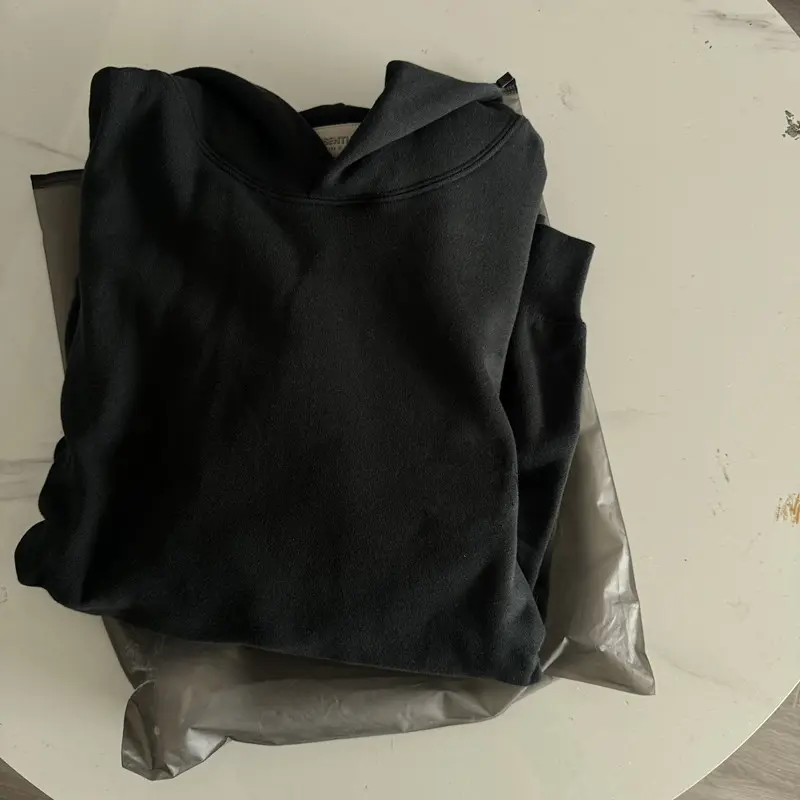 S22 casual hoodie Black/Light Oatmeal/Dark Oatmeal men's have logo