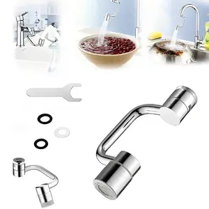 Rotatable faucet filter extender, kitchen and bathroom anti-splash dual-mode faucet spray head accessory. face smart