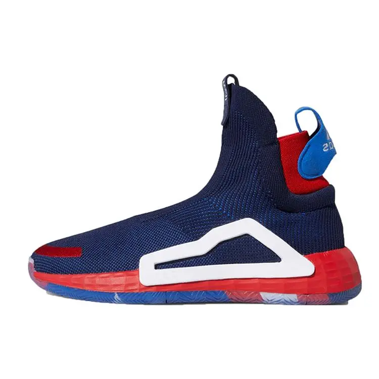 MARVEL x adidas N3xt L3V3L Captain America High-Top Retro Basketball Shoes for Men in Red and Blue