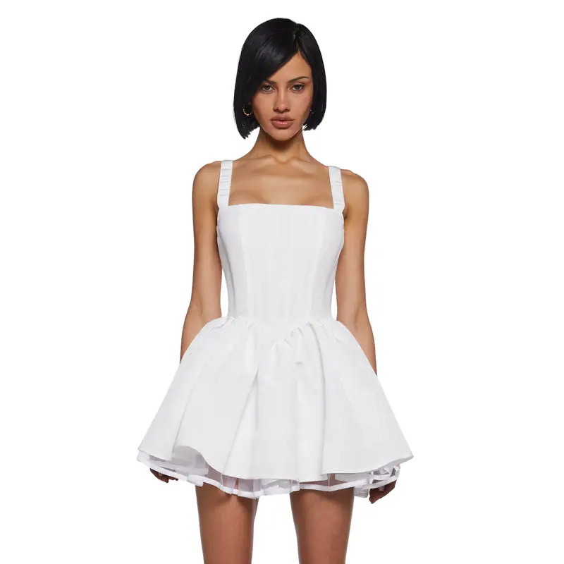 women dresses clothing Cute Hot Pink Bubble Sleeve Dress THIS DESIGNER RUNS SMALL - PLEASE GO UP A FULL SIZE:16- Fits size 14 turn garment inside out LANSHULAN Long Flare Sleeve Tie-Front