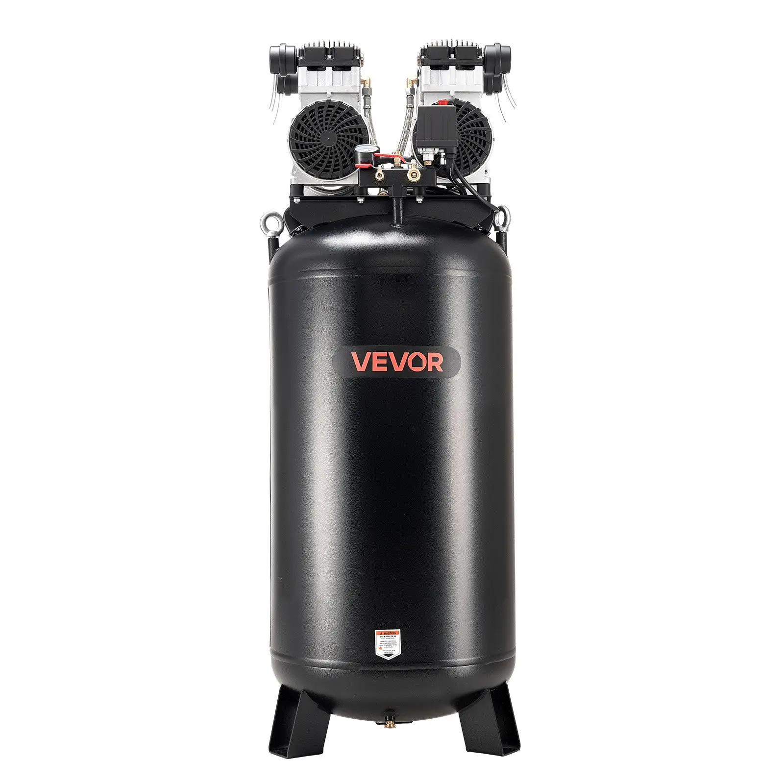 VEVOR Air Compressor, 60 Gallons Heavy-Duty, 4HP 10SCFM at 90PSI Air Compressors with Max 125PSI Pressure, Large Workshops (230V 60Hz, Carbon Steel