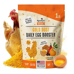 Gold Dust Daily Egg Booster, All-Natural Omega-3 Rich Chicken Supplement for Golden Yolks, Stronger Eggshells & Daily Flock Health, Made in USA