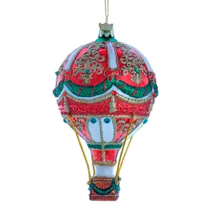 Bellissimo Glass Hot Air Balloon Ornament