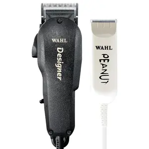 Wahl Professional All Star Combo, Corded Designer Clipper & Peanut Trimmer Set, Adjustable Taper Lever, Complete Kit
