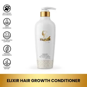 Coco March Elixir Hair Growth Conditioner - Plant-Based Revitalizing Treatment, 16.9 fl oz