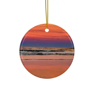 Ceramic Ornament Beach Memories Christmas Decoration