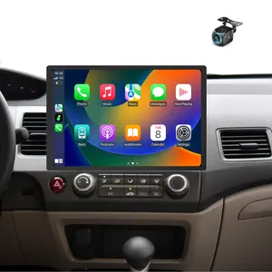 2K 13.1" Android Radio for【Honda Civic 2004-2011】HD Touchscreen Wireless Carplay Android Auto Car Stereo with Bluetooth 5.4 GPS Navi SWC WiFi FM/RDS Backup Camera Build in DSP