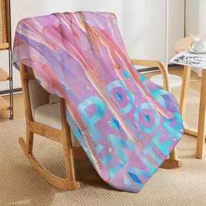 Cute Stylish Flannel Blanket, Soft Warm Fleece Throw for Sofa Couch Bed, Cozy Lightweight Blanket for Home, Office, Camping, Room Decoration
