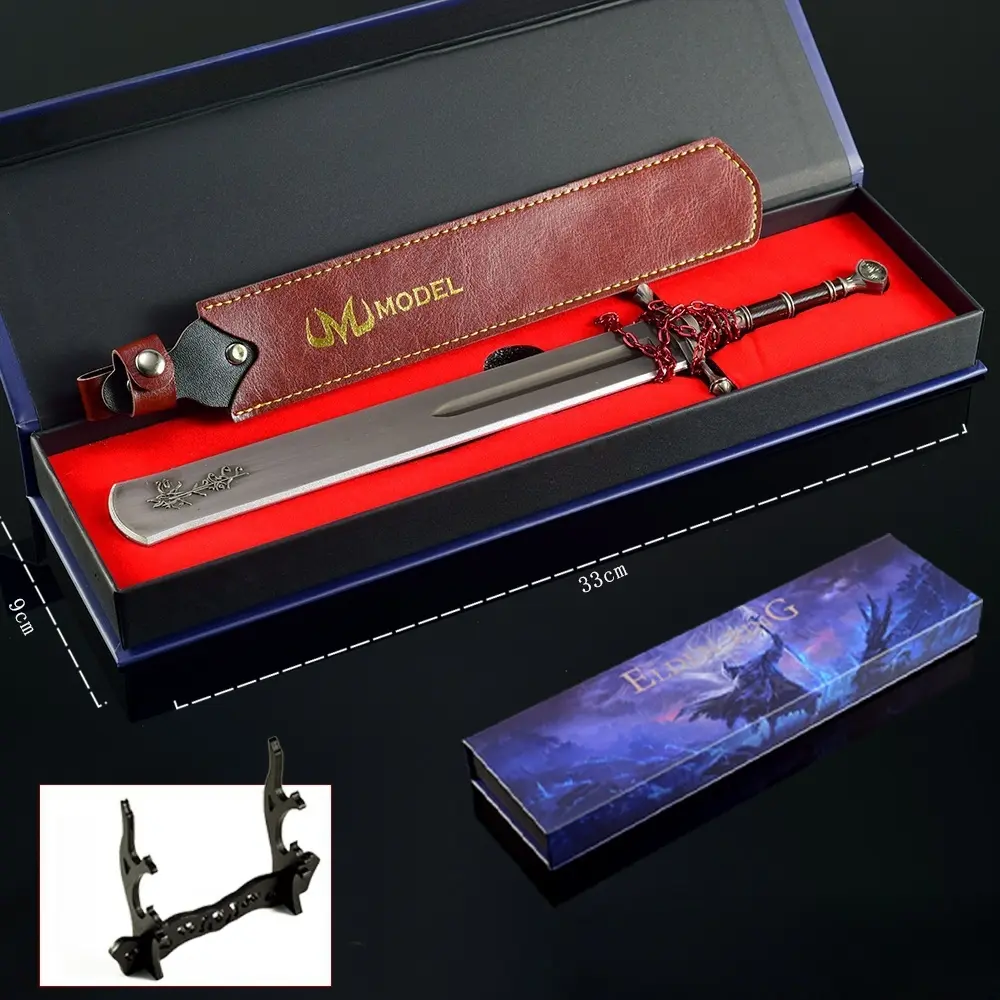 Premium 30cm Elden Ring Marais Executioner Themed Figurine, Zinc Alloy Shaded Castle Art Craft, Festive Home Decoration, Unique Gamer Collectible Toy & Boyfriend Gift Series Box