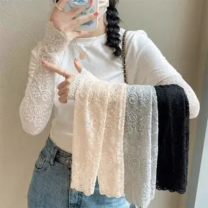 Women's Lace Arm Sleeves, Breathable Stretch Sleeve Covers with Elegant Floral Design, Lightweight Sun Protection Cuffs for Driving, Daily Wear, Party Outfit and Fashion Accessories