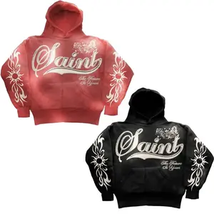 Y2K Graphic Hoodie "Saint " Personalize Printed Casual Cotton for men, for woman