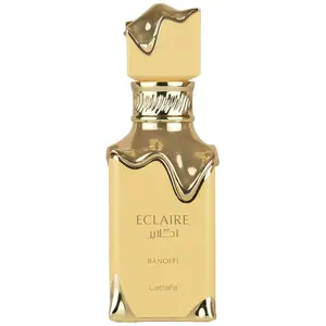 Lattafa Eclaire Banoffi Gourmand Sweet Fruity Musky Eau de Parfum Spray 100 ml Long Lasting Fragrance for Women with Banana Cream & Dulce de Leche Accord