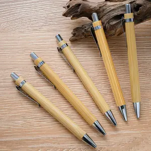 12/24 Bamboo Ballpoint Pens, Smooth Writing Tips, Fun Teacher Appreciation Gifts, Office Supplies for Female Colleagues, Office Thank You Gifts