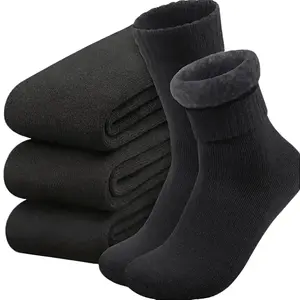 【Men‘s Winter Snow Socks】Thick Fleece Lined Warm Boot Socks for Hiking Ski Outdoor Work TikTok Shop Gift for Husband Father Boyfriend