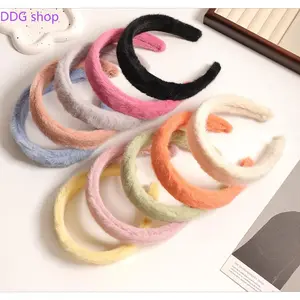 New Autumn/Winter Plush Headband — Candy-Colored, Faux Mink Fur, Fully Wrapped — Facial Washing Headband & Stylish Hair Accessory, Headbands For Women, All Seasons