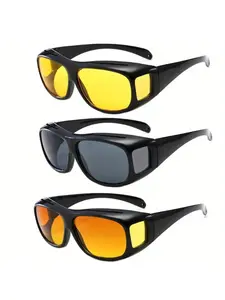 3PCS Night Vision Surround Glasses Suitable for Driving Nights