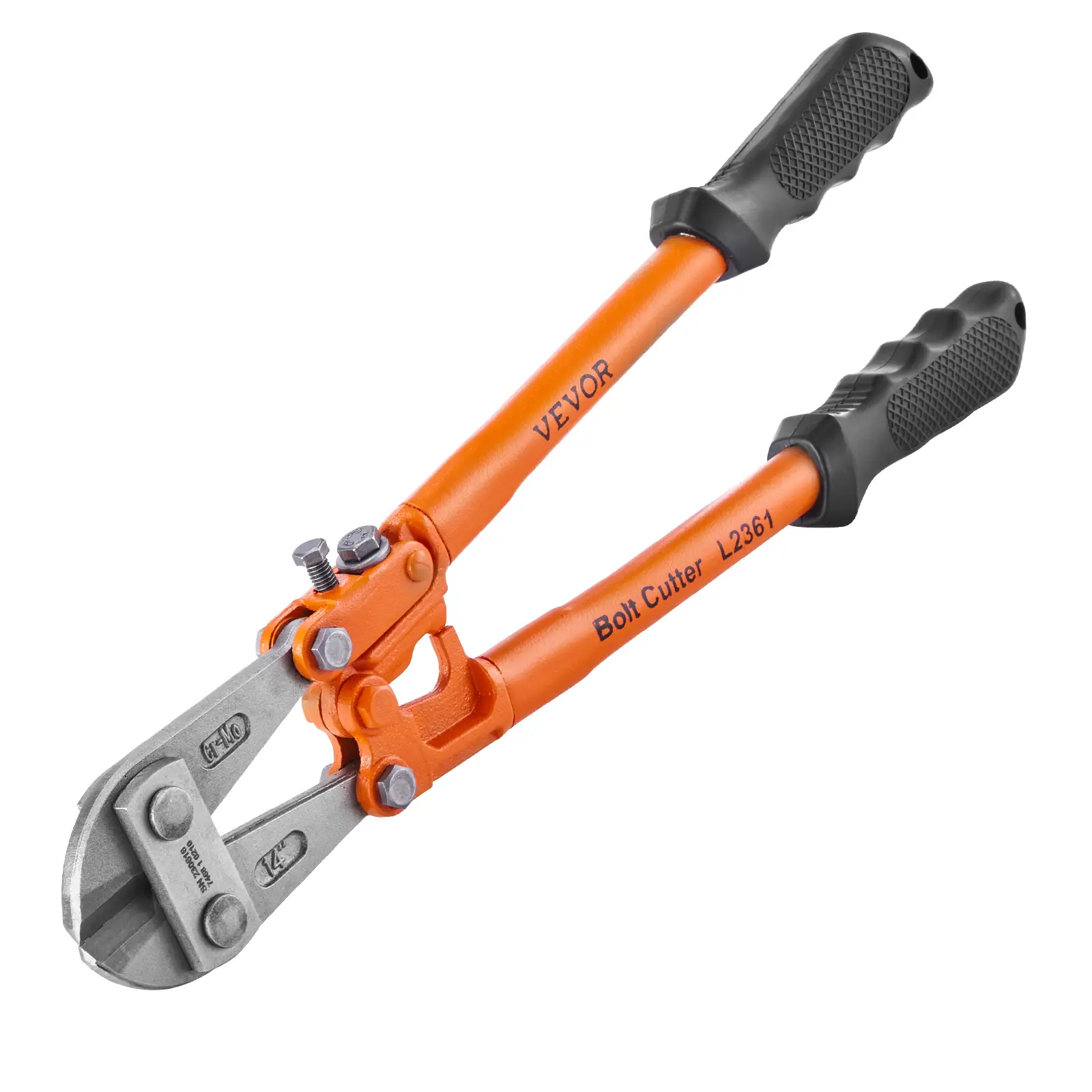VEVOR Bolt Cutter, 14" Lock Cutter, Bi-Material Handle with Soft Rubber Grip, Chrome Molybdenum Alloy Steel Blade, Heavy Duty Bolt Cutter for Rods, Wi
