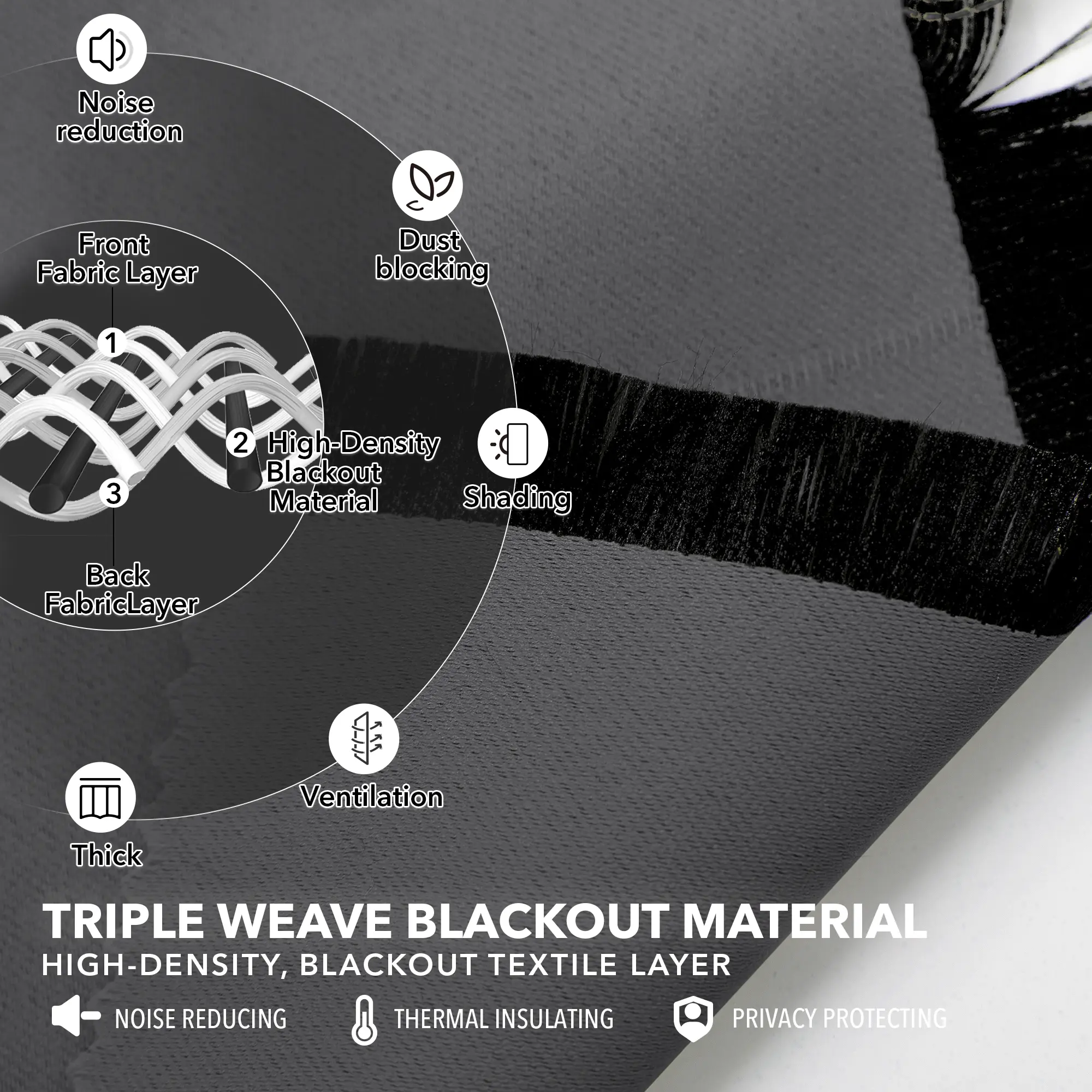 Back Tab and Rod Pocket Blackout Curtains 2 panels — Deconovo Thermal Insulated Room Darkening Curtains Back Tab and Rod Pocket Blackout Curtains 2 panels — Deconovo Thermal Insulated Room Darkening Curtains