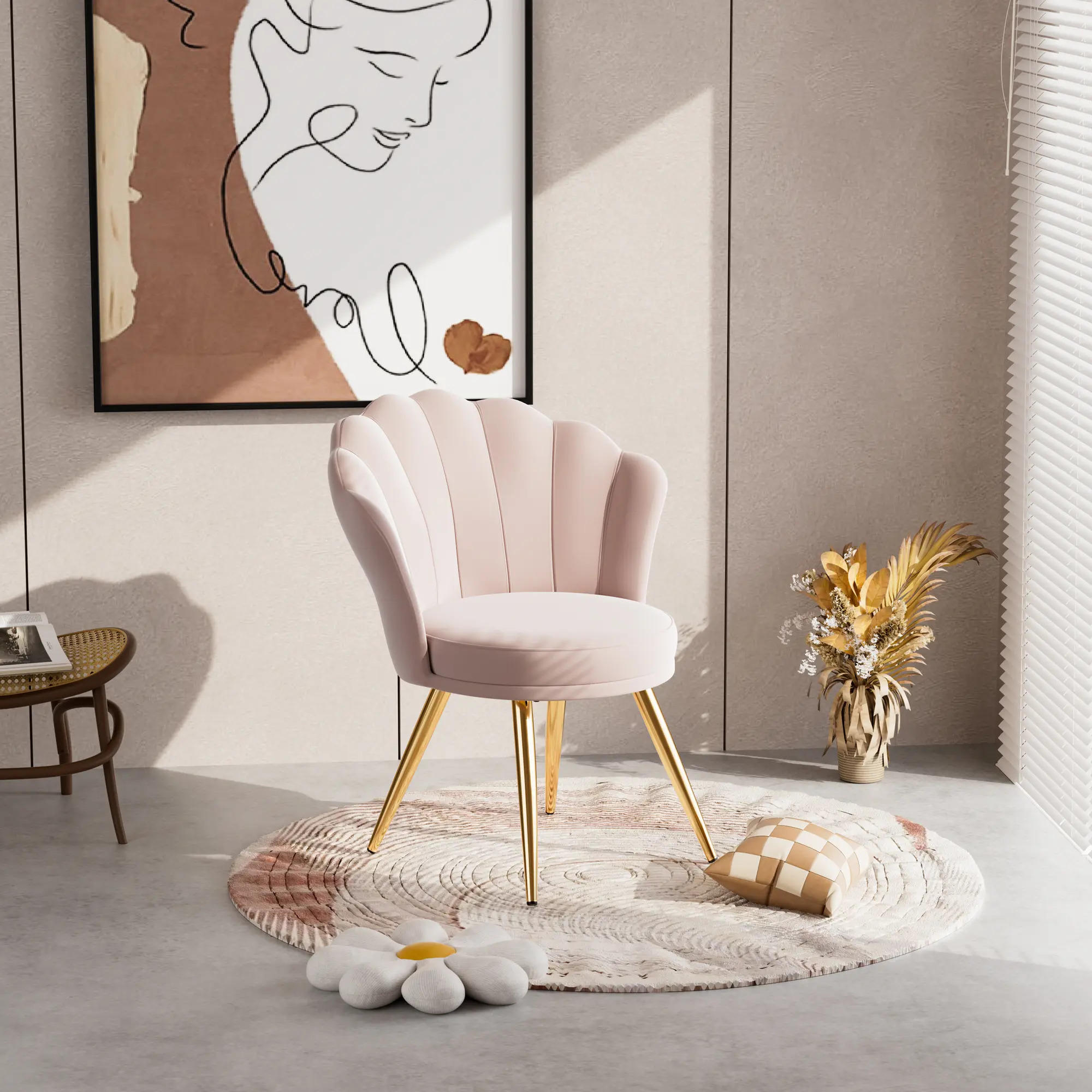 Dressing Table Pink Stool With Gold Legs Claudette Velvet Pink Gold Legs  Dressing Table Stool Upholstered