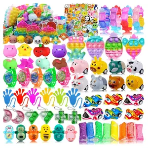 126 Pcs Easter gift Party Favors for Kids – Pop Fidget Toys, Goodie Bag Fillers, Carnival Bulk Small Toys, Easter Egg Stuffers & Halloween Gifts