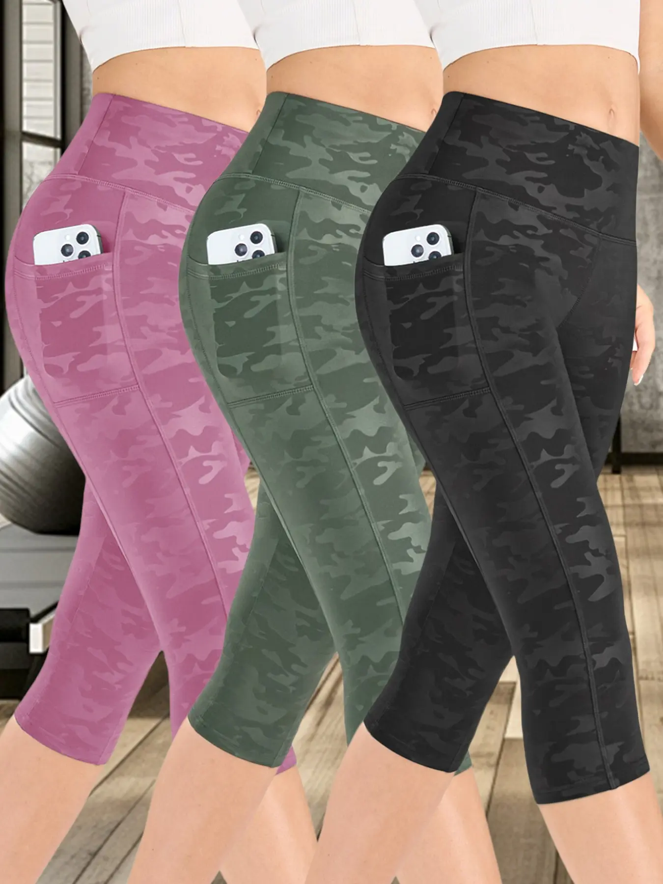 Women's Camo Print High Waist Stretchy Sports Leggings, Breathable Comfortable Skinny Pants, High Stretch Yoga Leggings, Workout Legging Capris, Ladies Sportswear for Indoor Outdoor Wear Women's Camo Print High Waist Stretchy Sports Leggings, Breathable Comfortable Skinny Pants, High Stretch Yoga Leggings, Workout Legging Capris, Ladies Sportswear for Indoor Outdoor Wear