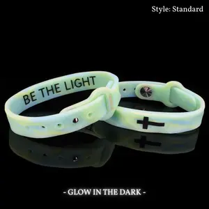 Gemvius Be The Light Faith Bracelet - Blue/Green Mix Glow - Size Adjustable