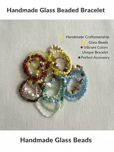 Beaded bracelet - handmade, glass beads