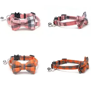 Style & Safety: Adjustable Breakaway Kitten Collar with Adorable Bow Tie and Bell