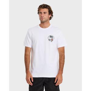 Quiksilver | HI Hula Sunset T-Shirt | Men's Graphic Print Soft Hand Feel | Surf & Swim & Sun Protection & Everyday Wear