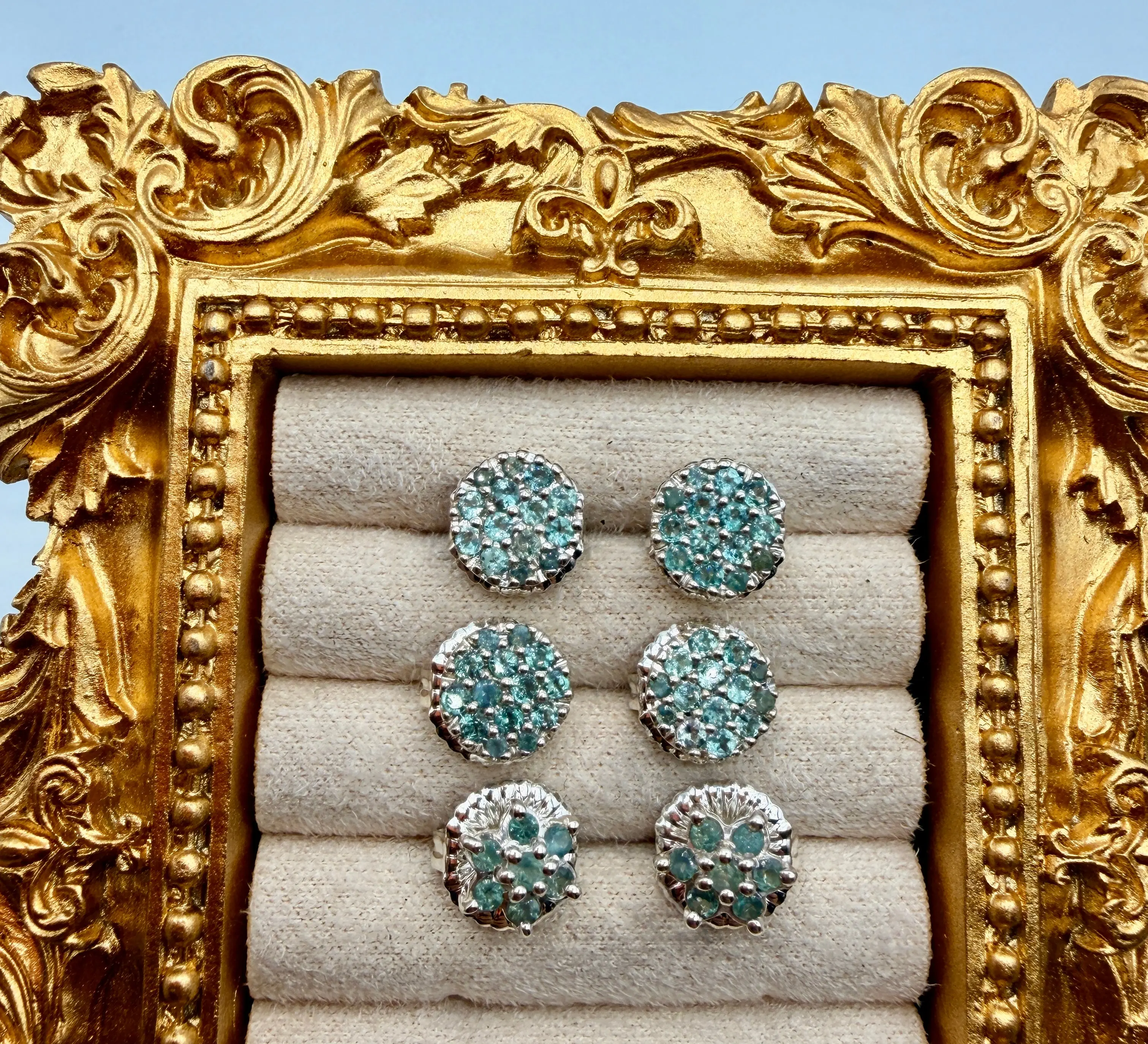 Elegant Unisex .925 Sterling Silver Alexandrite Stud Earrings - Rare Color-Transformation Semiprecious Gemstone, Natural Round or Flower Cut with Raspberry Hue, Adults, Daily, Intuition, Strong Pleochroism, Teal, Faceted Stone, Bernardo Crafted, .86 Ct, C
