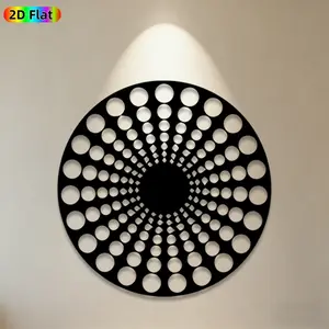 1pc Circular Dot & Diamond Metal Wall Art,Circular Dot & Diamond Statue Mural, Ideal Gift for New Year, Christmas, Modern Decor Enthusiasts, Rust-Resistant Metal Wall Decor Wall Sculptures, Perfect for Indoor Wall & Outdoor Fence, Contemporary Home Decor