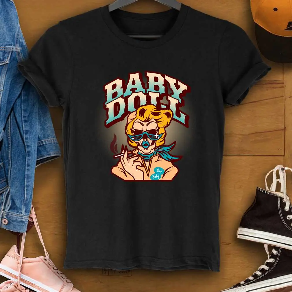 Baby Doll Vintage Cartoons Marilyn Monroe T-Shirt_1