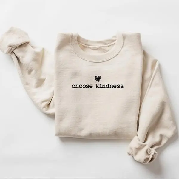 Choose Kindness Gildan Sweatshirt, Cute Positive Affirmation Crewneck for Teachers, Cozy Team Teacher Pullover, Thoughtful Appreciation Gift