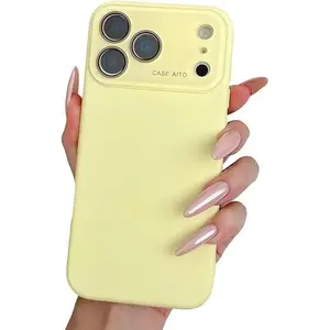 Liquid silicone is compatible with iPhone 17 Pro Max, 16, 15, 14, 13,offering a refined, smooth touch feel. Provides comprehensive camera protection with a large glass window. Lightweight, drop-resistant phone case with a microfiber lining anti-dr stylish