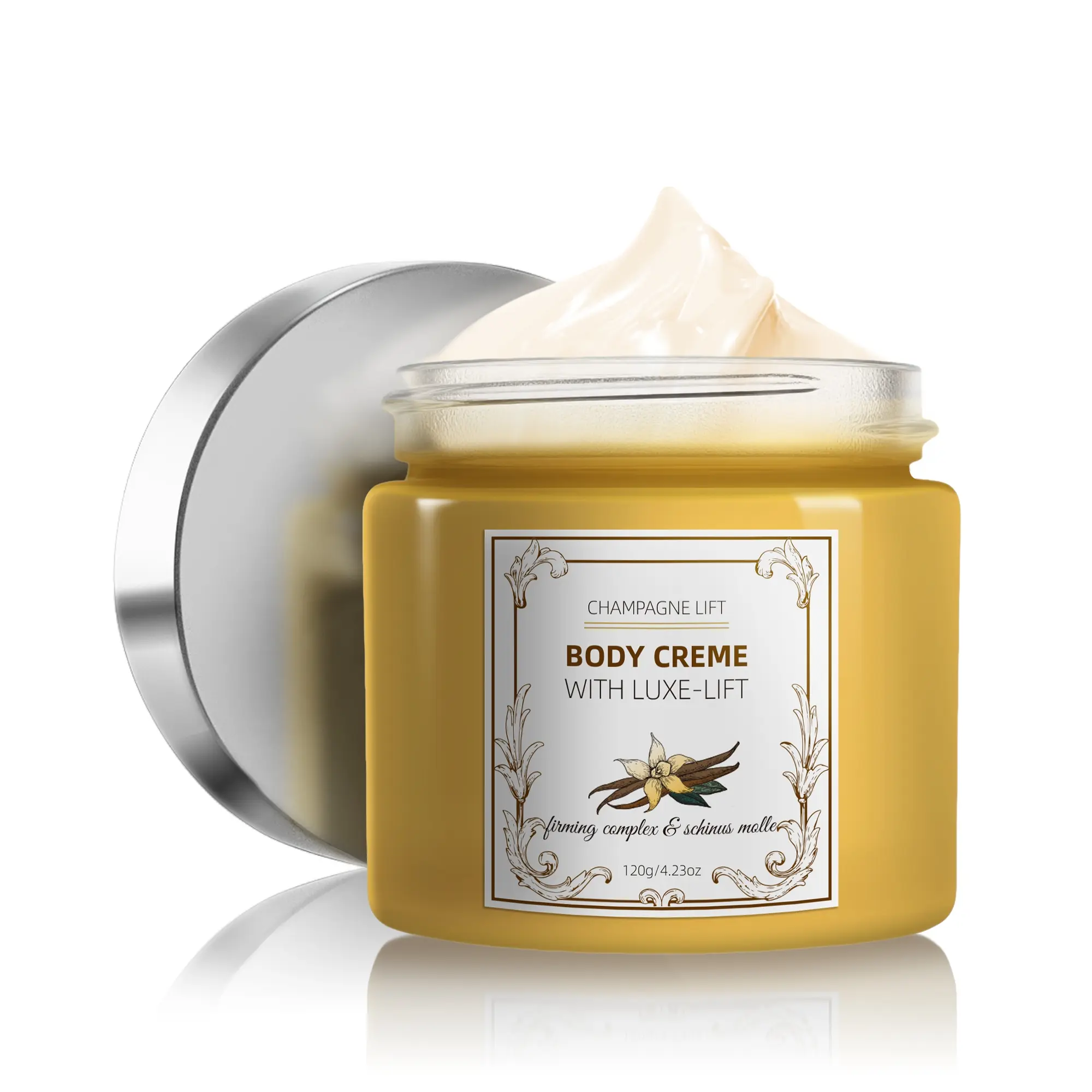 Champagne Beauty Firming Body Cream, Luxurious Hydration & Radiant Skin Vitality, Gentle Moisturizing Cream, Smooth and Fine Texture
