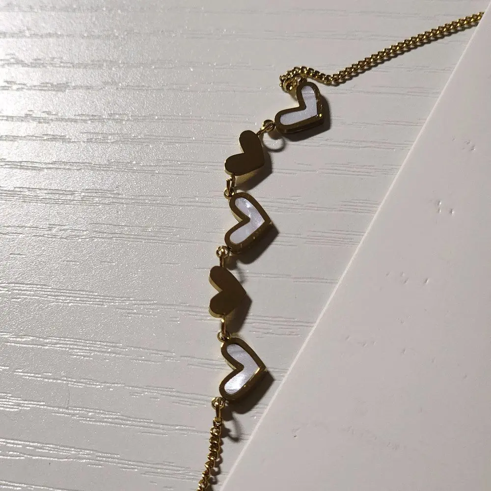 Tobillera De Doble acero inoxidable   Para Mujer Joyería De Pie Dorada Elegante Minimalista