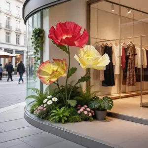 Giant Artificial Decorative Flowers - Home Decor for Guesthouse, Wedding, and Commercial Event Decorations