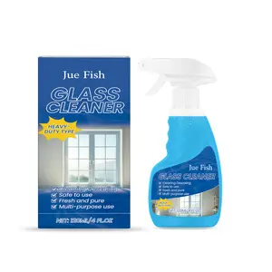 Jue-Fish Crystal Clear Glass Spray - Professional Strength No-Residue Window Cleaner