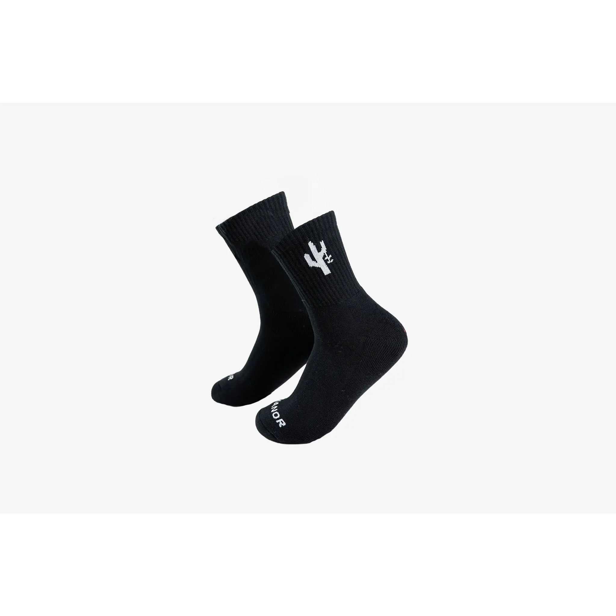 Manor "Campus Socks" - Black  / White