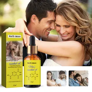 North Moon Pheromone Natural Body Essential Oil (Yellow) - Body Care Single Item Liquid, Fresh Scent, Long-Lasting Fragrance, Moisturizing for All Skin Types