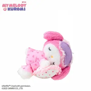 My Melody Sleeping Plush Mascot Keychain (My Melody & Kuromi Netflix Series)