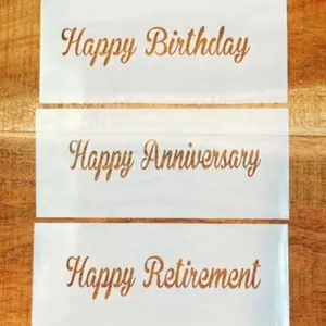 Cake Banner and Ribbon Decoration Toppers for Festive Celebrations