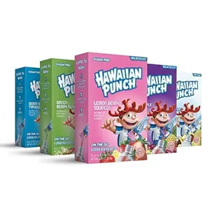 Hawaiian Punch, Paradise Variety Pack– Powder Drink Mix - (5 boxes, 40...