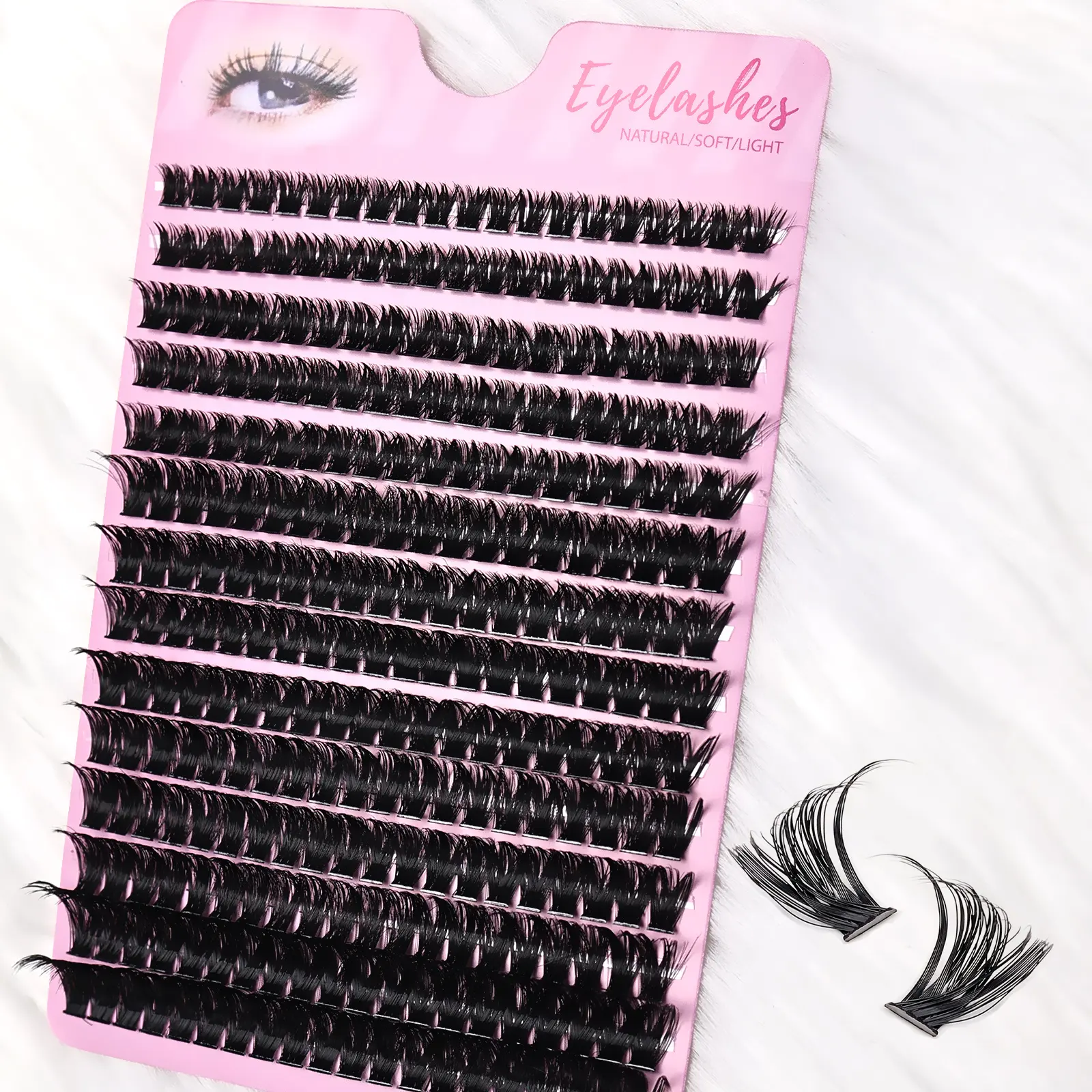 280Pcs Dense Volume Lash Cluster D Curl 8-16mm Mix Length DIY Individual Eyelashes Beginner-Friendly Thick Fake Lashes Separated False Eyelashes Individual Lash Extensions for Daily Party Wedding Cosplay Makeup