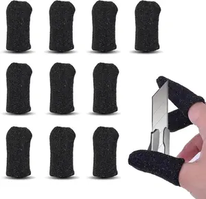 Hanboost 10 PCS Cut Resistant Finger Sleeve Protectors, Level 5 Protection Anti-Cut Cots for Model Builders, 3D Printing, DIY