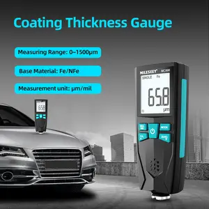 Mileseey MC998 Coating Thickness Gauge for Automotive Paint Coating Thickness Detector with Iron and NFe Probes 0-1500um Measurement Range
