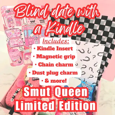 Smut Queen Limited Edition Blind Date with a Kindle Box Bundle | Includes Holographic Insert, Magnetic Grip, Dust Plug Charm, Hanging Chain Charm & More